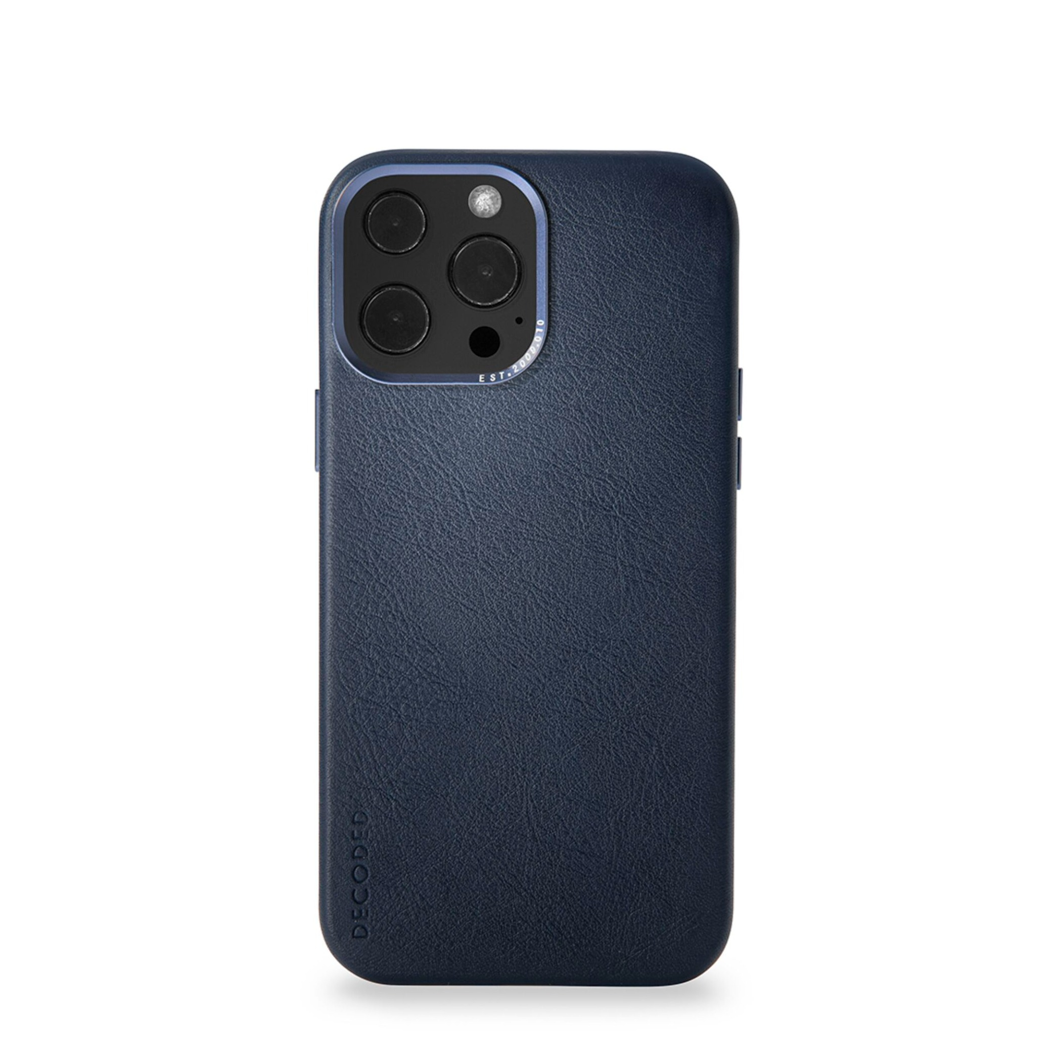 Image of Decoded - iPhone 13 Pro Max MagSafe Echtleder Hülle (D22IPO67PBC6MNY) - Steel Blue bei Apfelkiste.ch