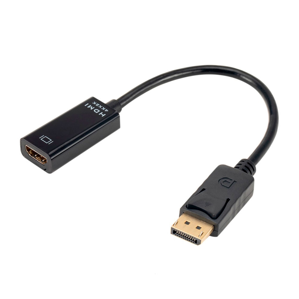 Image of (23cm) DisplayPort DP auf 4K HDMI Verbindungskabel Adapter für PC / Computer - Schwarz bei Apfelkiste.ch