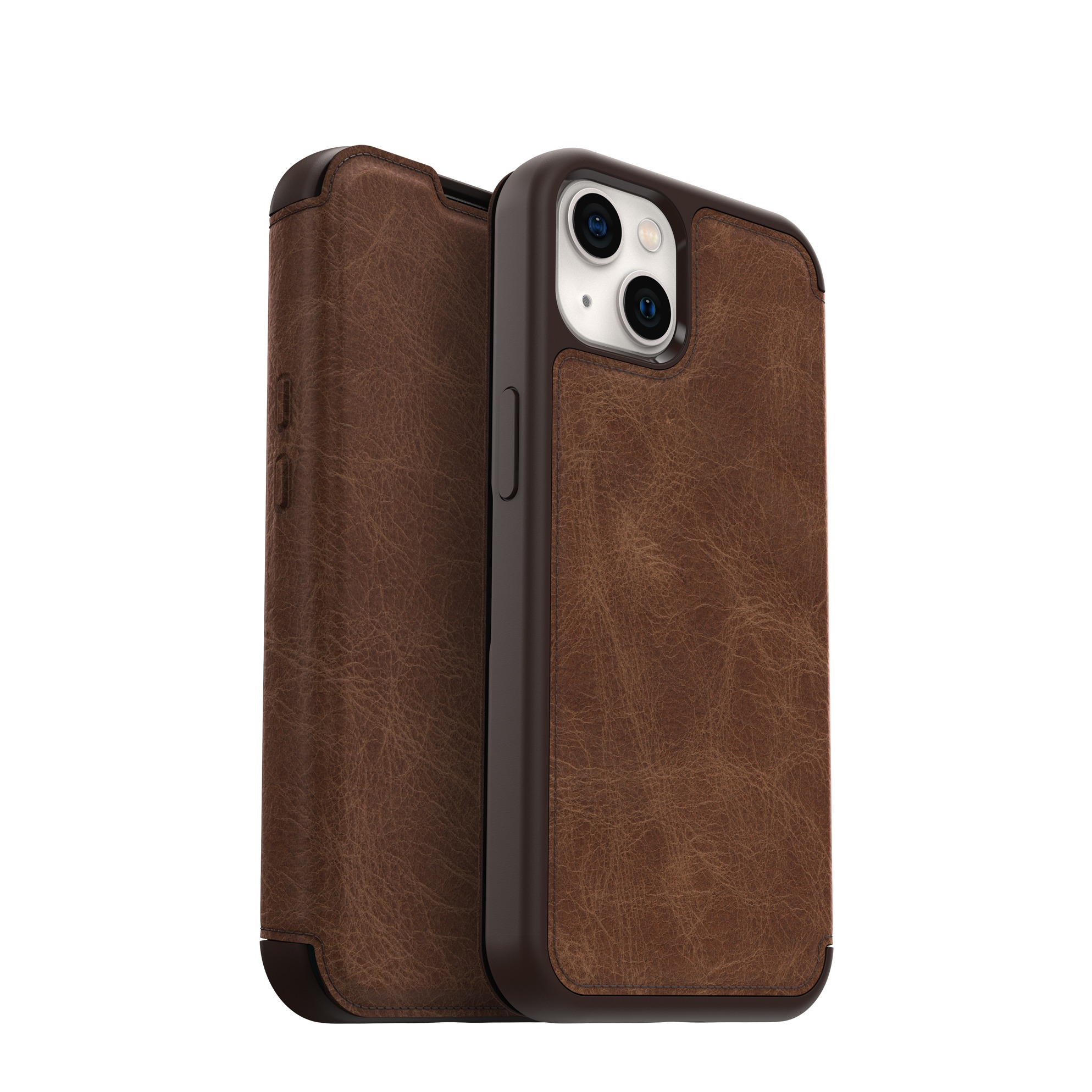 Image of Otterbox - iPhone 13 Echtleder Book Cover Tasche Strada Series (77-85813) - Braun bei Apfelkiste.ch