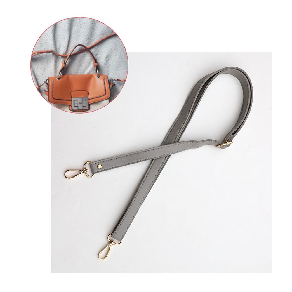 Image of (70-130cm) Ersatz Schultergurt Handtaschen Leder Riemen - Grau bei Apfelkiste.ch