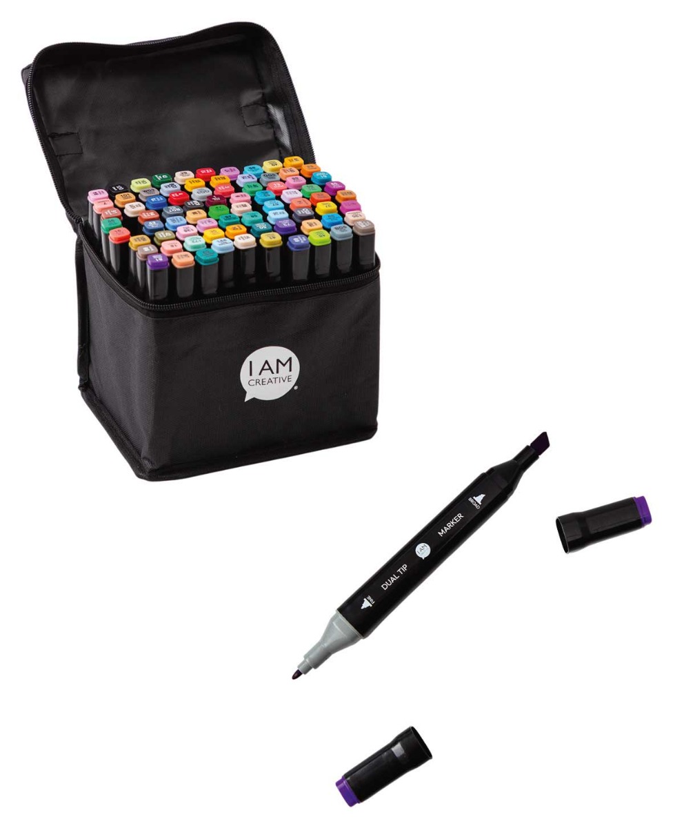 80 Farben Alkohol-Marker Set Mit Doppelspitze – Für Manga, Comic & Kunst NEU Malstifte Künstlerbedarf 80 Farben Alkohol-Marker Set Mit Doppelspitze – Für Manga, Comic & Kunst NEU Malstifte Künstlerbedarf