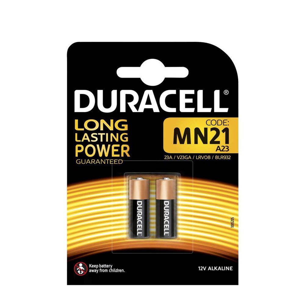 Image of Duracell - (2er Pack) 12 Volt A23 Alkaline Batterie Knopfzelle 23A / V23GA / MN21 (33mAh) bei Apfelkiste.ch