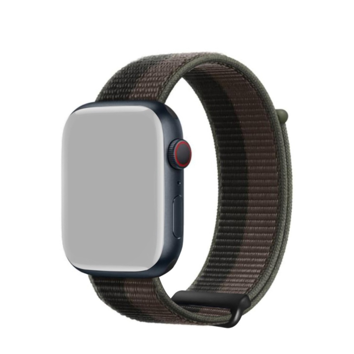 Image of Dux Ducis - Apple Watch (45/44/42 mm) Nylon Armband mit Klettverschluss (Gelenkumfang: 180-240mm) - Schwarz / Grau bei Apfelkiste.ch
