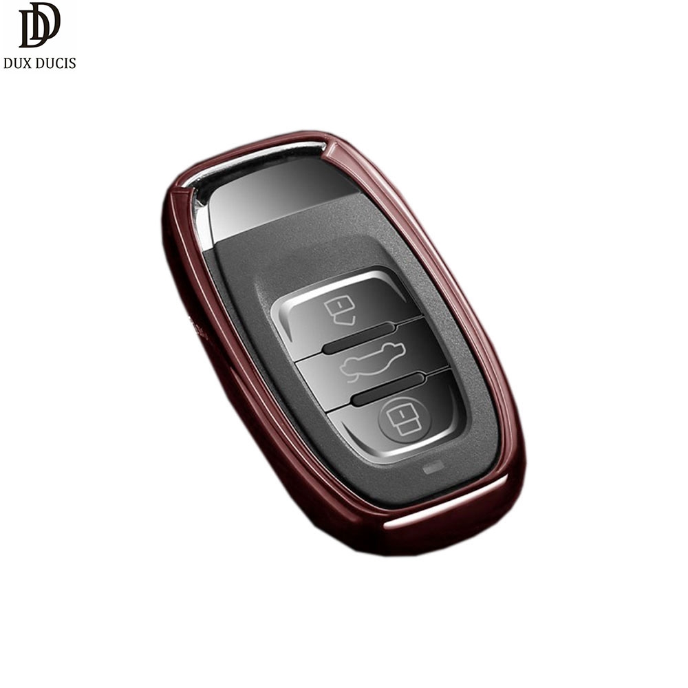 Autoschlüssel Schutzhülle für Audi (A4 5 6 Q5 Q7 Q8 R8 RS4 RS5 RS6 RS7 S5 S6 S7 S8 SQ5) - Roségold