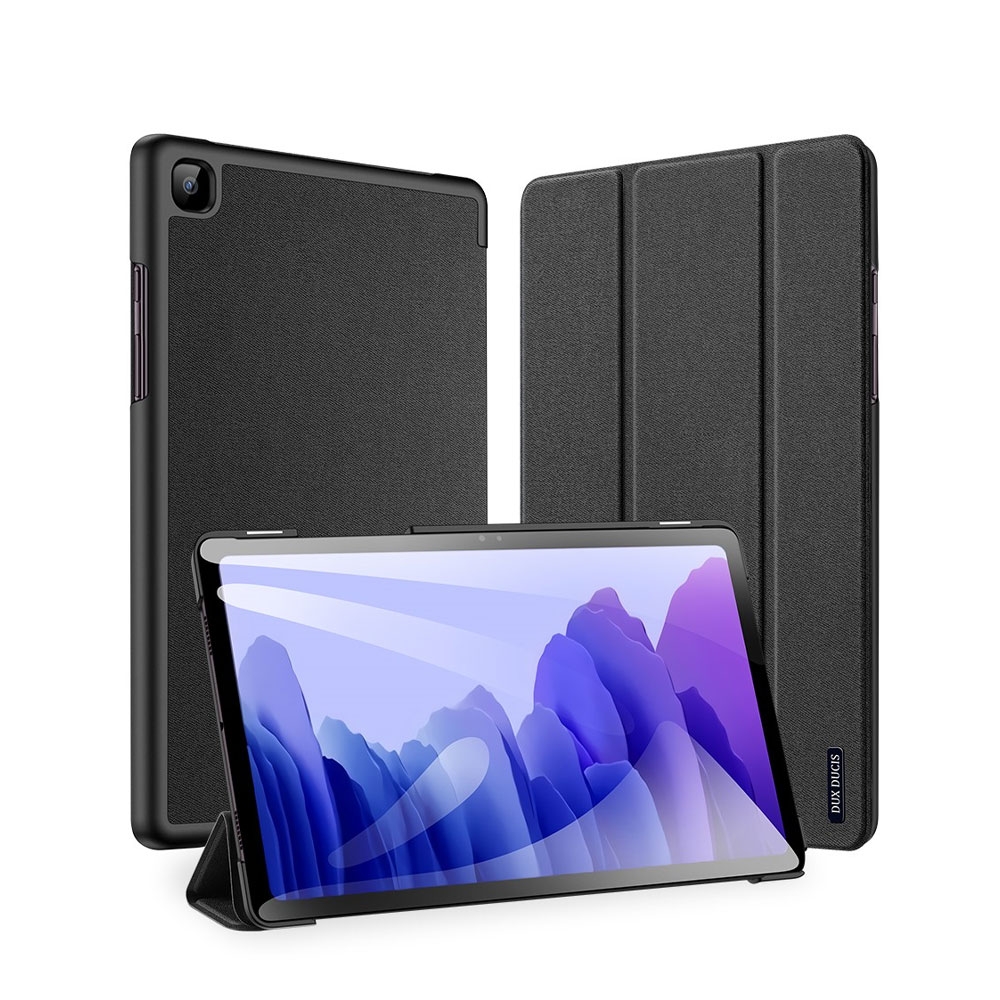 Image of Dux Ducis - Samsung Galaxy Tab A7 10.4" (2020) Tasche Smart Cover Hülle Stoff Design - Schwarz bei Apfelkiste.ch
