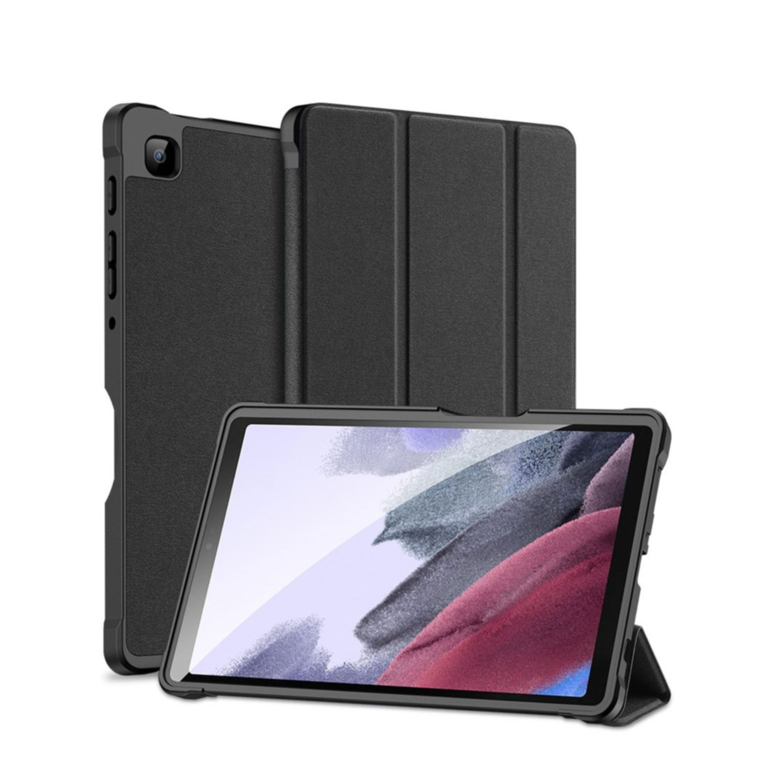 Image of Dux Ducis - Samsung Galaxy Tab A7 Lite Schutz Tasche Stoff Design - Schwarz bei Apfelkiste.ch