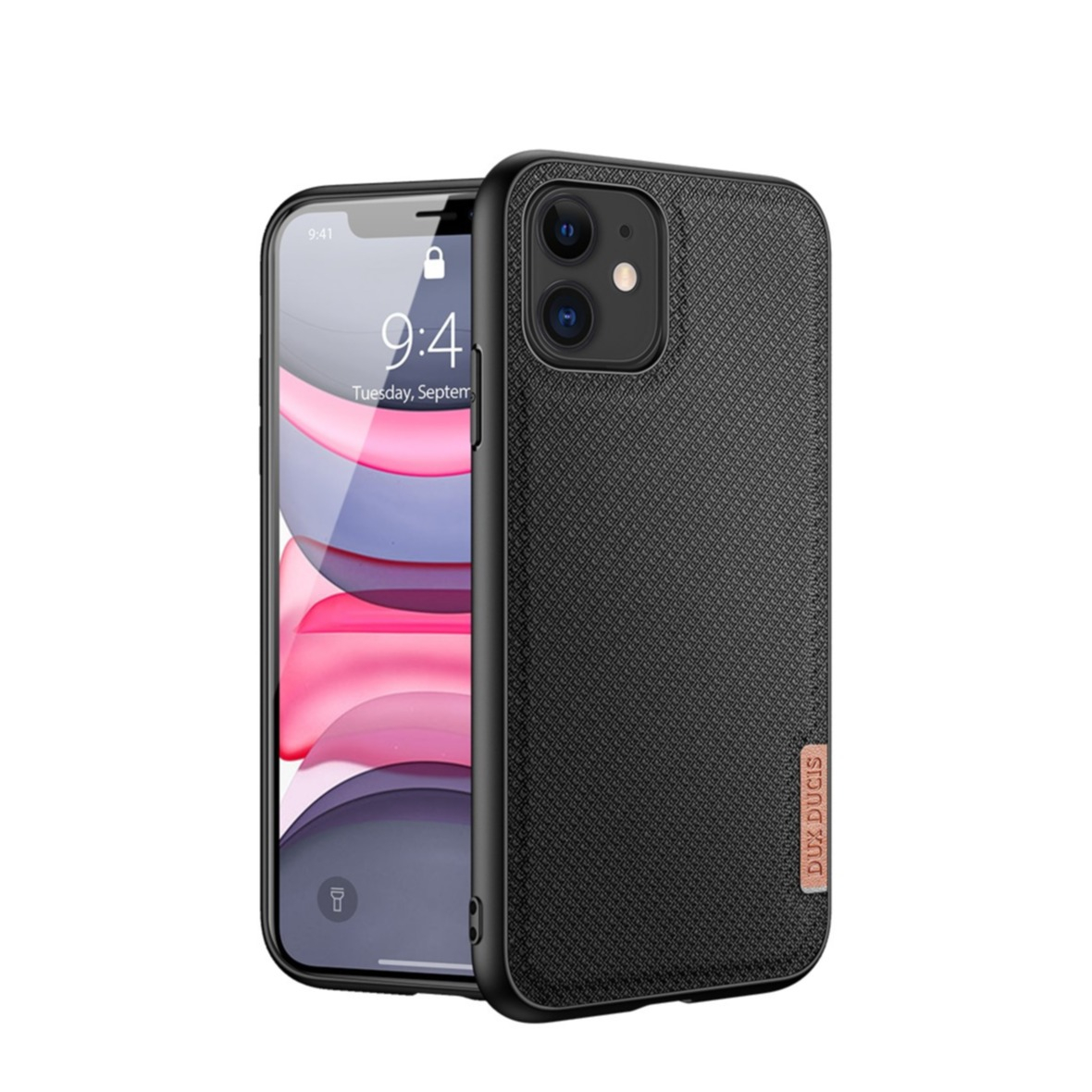 Image of Dux Ducis - iPhone 11 Hybrid Hülle TPU Bumper + Nylon Rückseite - Schwarz bei Apfelkiste.ch