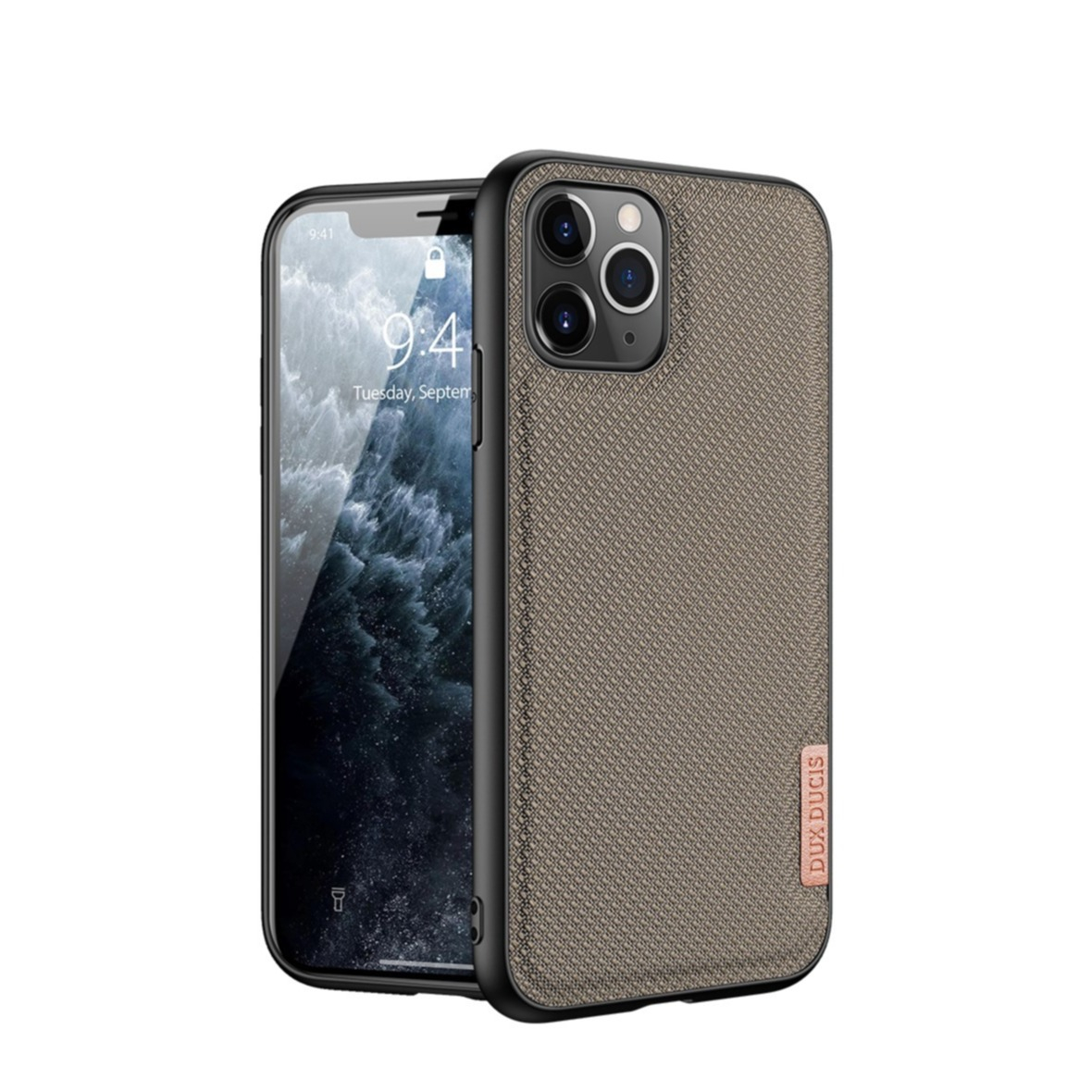 Image of Dux Ducis - iPhone 11 Pro Hybrid Hülle TPU Bumper + Nylon Rückseite - Dunkelgrün / Schwarz bei Apfelkiste.ch