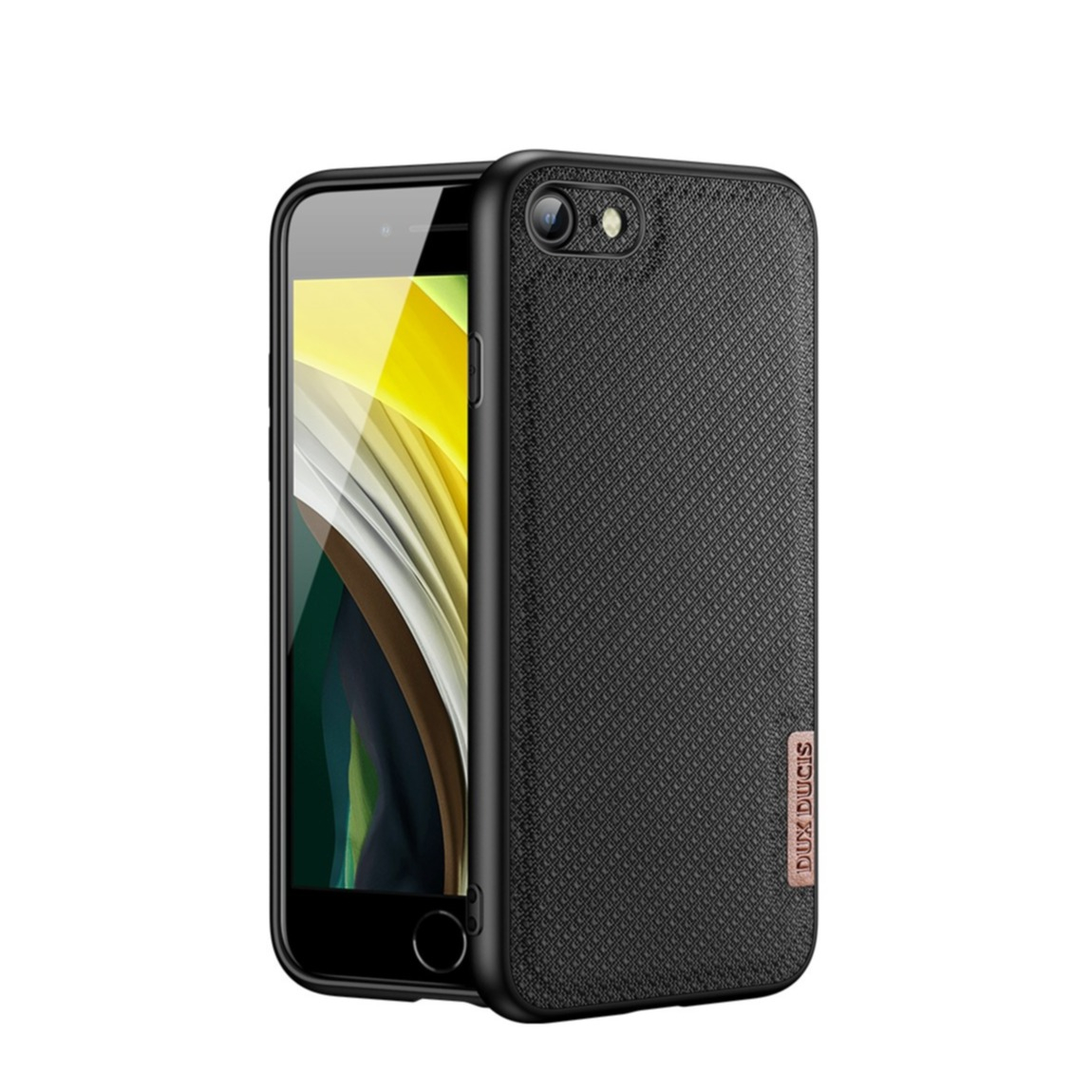 Image of Dux Ducis - iPhone SE (2022/2020) / 8 / 7 Hybrid Hülle TPU Bumper + Nylon Rückseite - Schwarz bei Apfelkiste.ch