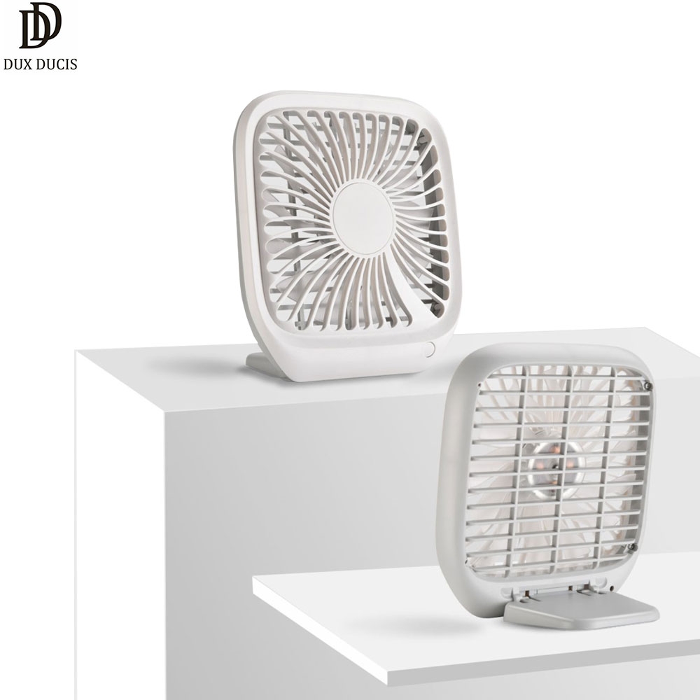 USB Tisch Ventilator für den Schreibtisch - Weiss / Silber