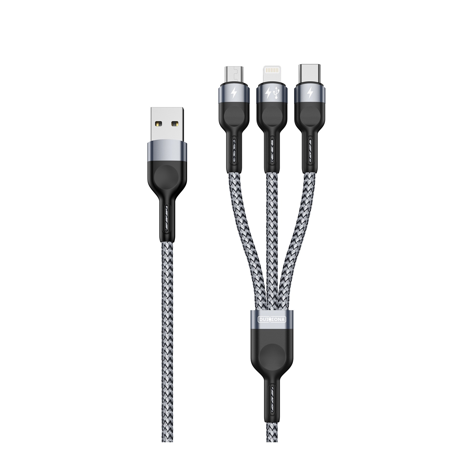 12 Volt USB Ladegerät 5-teilig mit Stecker Micro-USB, Mini-USB, für iPhone  3, 4, 5, 6 und NDS, Kabellänge 1,1 Meter, USB Ladegerät, Ladegeräte