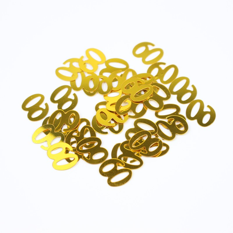 Geburtstagskonfetti Gold-Sterne – 14 G, Wiederverwendbar, Für Tischdekoration & Party