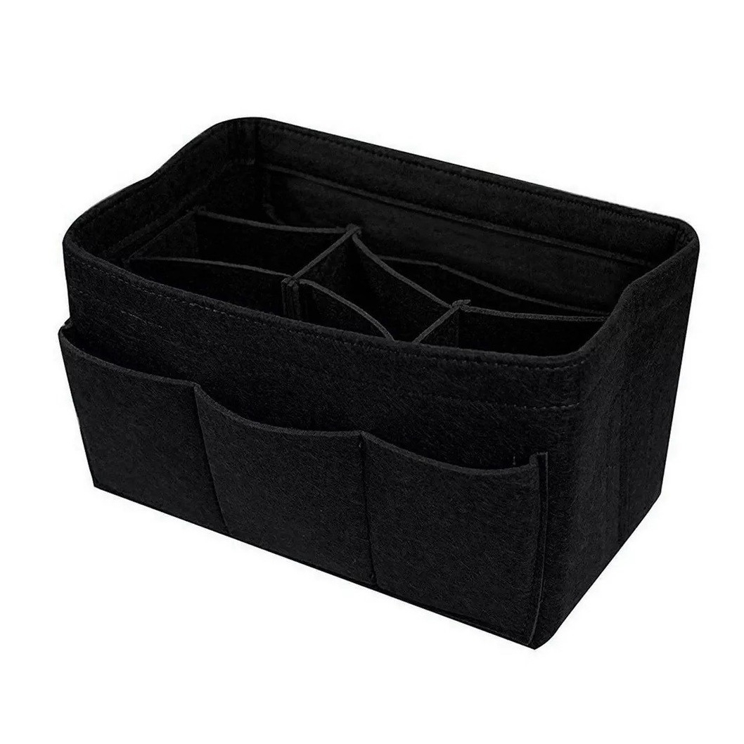 Xcase Handtaschenorganizer: Handtaschen-Organizer, RFID-Schutz, 13 Fächer,  26 x 16 x 8 cm, schwarz (Handtaschen Organizer klein)