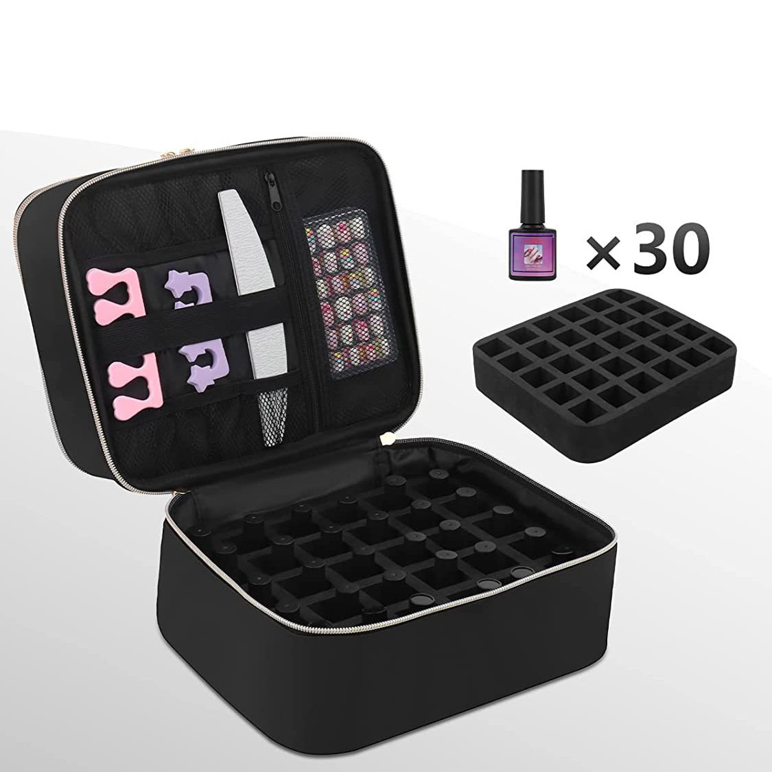 26x19x25cm) Nagellack Tasche Nageldesign Organizer