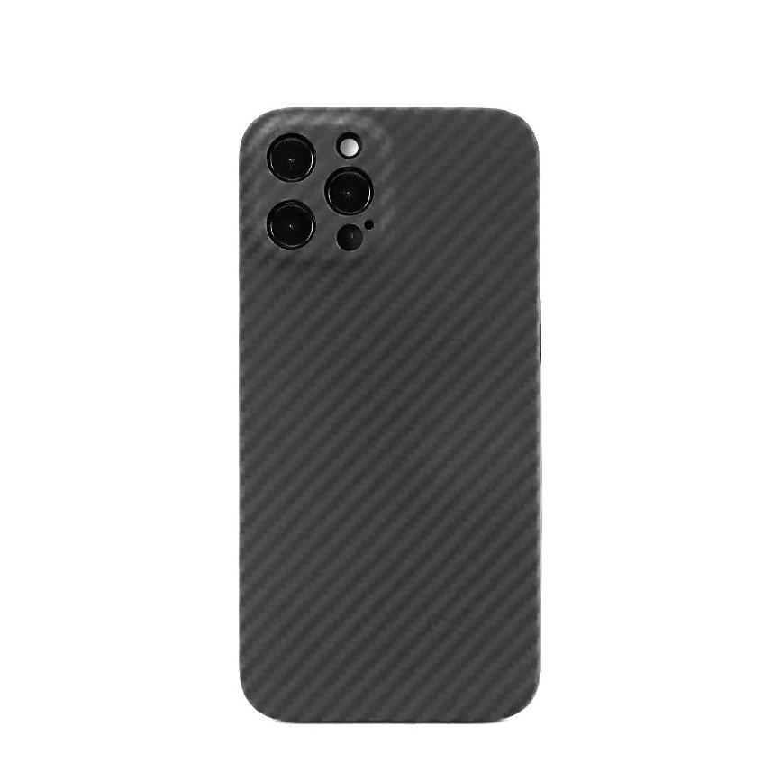 Image of iPhone 12 Pro Kevlar Hardcase Schutzhülle Ultrathin - Schwarz bei Apfelkiste.ch