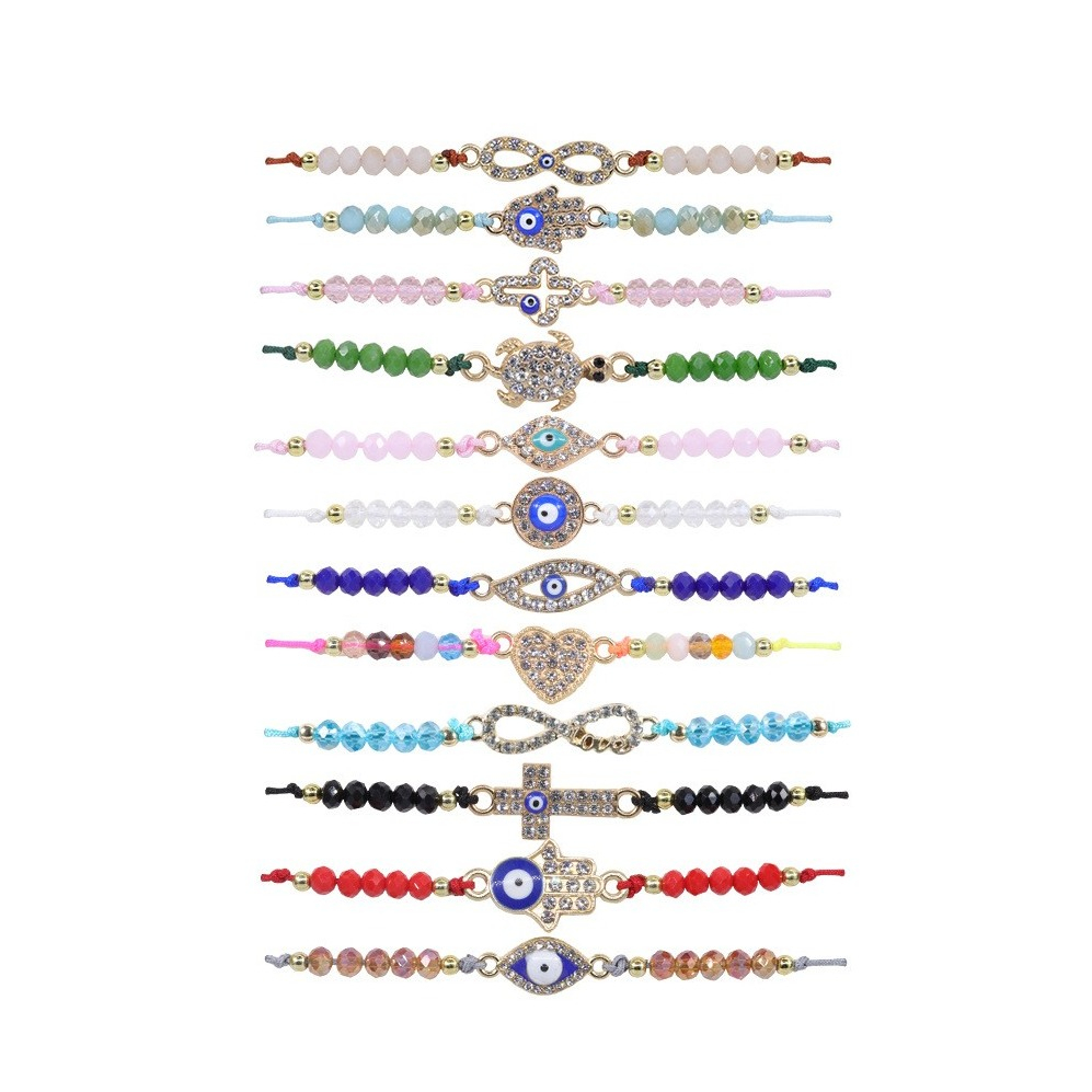 10er Set) Perlen Armband Modeschmuck Assortiert