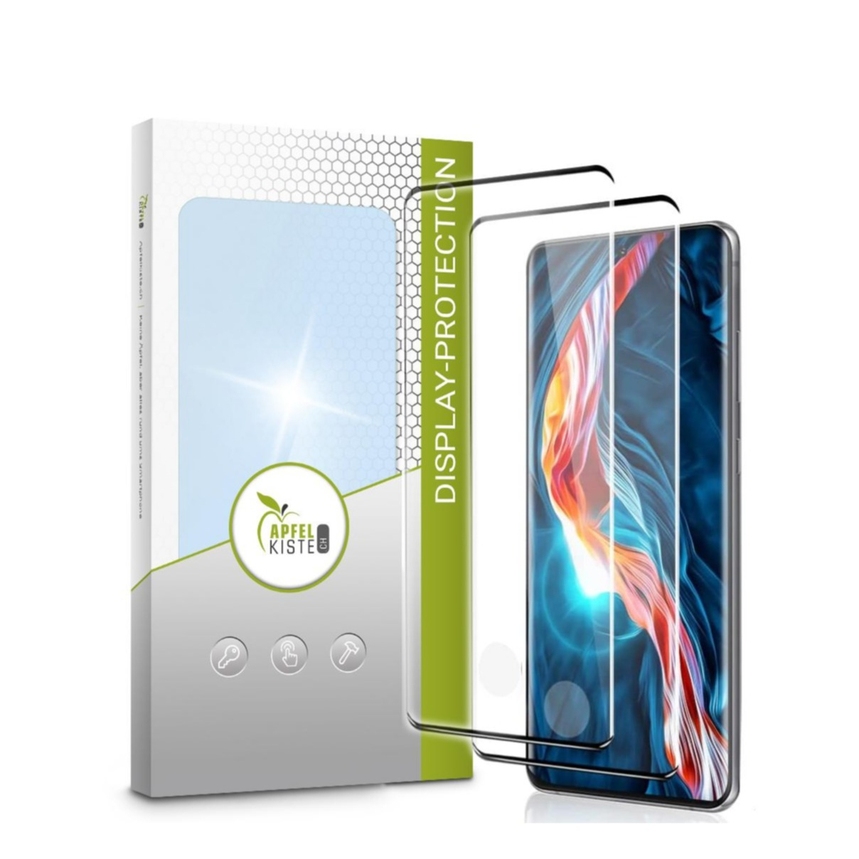 Image of Apfelkiste © - (2er Set) Samsung Galaxy S20 Ultra / S20 Ultra 5G Panzer Glas Display Case Friendly 0.3mm bei Apfelkiste.ch