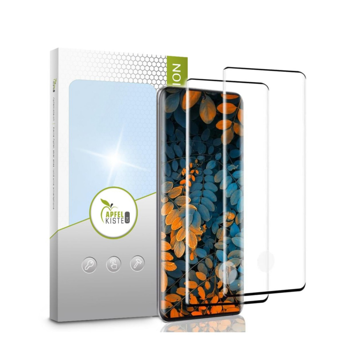 Image of Apfelkiste © - (2er Set) Samsung Galaxy S20+ Plus / S20+ Plus 5G Panzer Glas Display Case Friendly 0.3mm bei Apfelkiste.ch