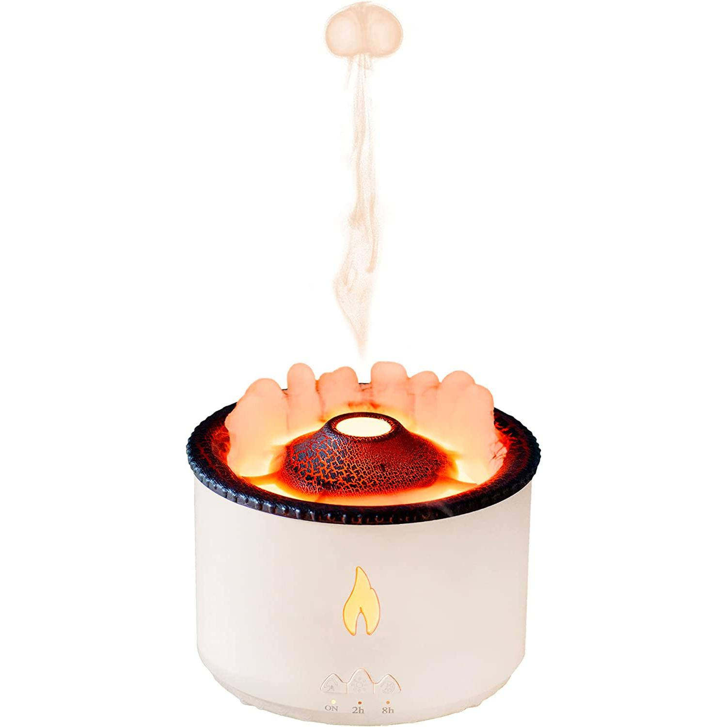 ThreeH Vulkan Luftbefeuchter & Aroma Diffusor – 7 Farben LED, 260 Ml Tank, Mit Fernbedienung