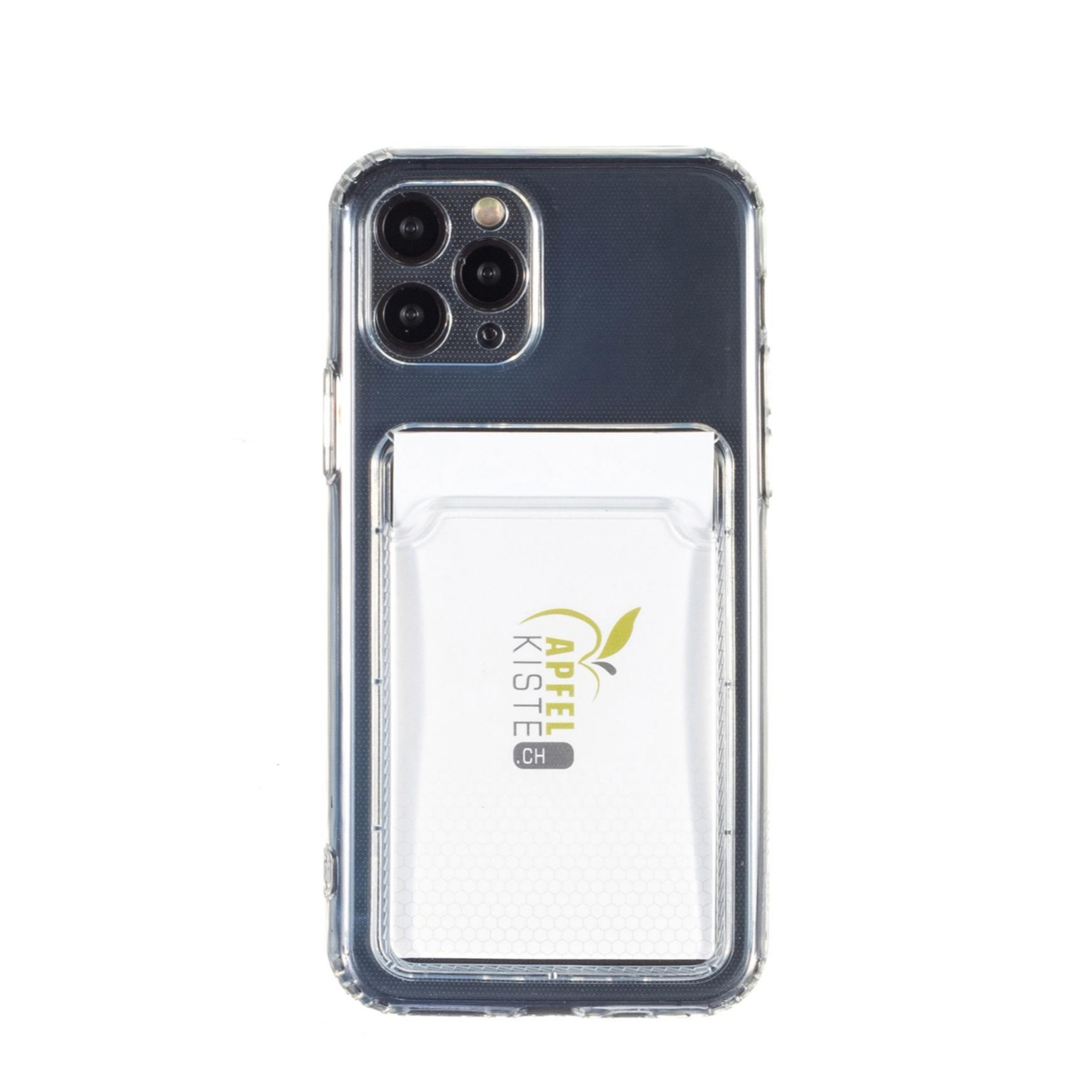 Image of iPhone 11 Pro Gummi Case Schutzhülle mit Kartenfach - Transparent bei Apfelkiste.ch