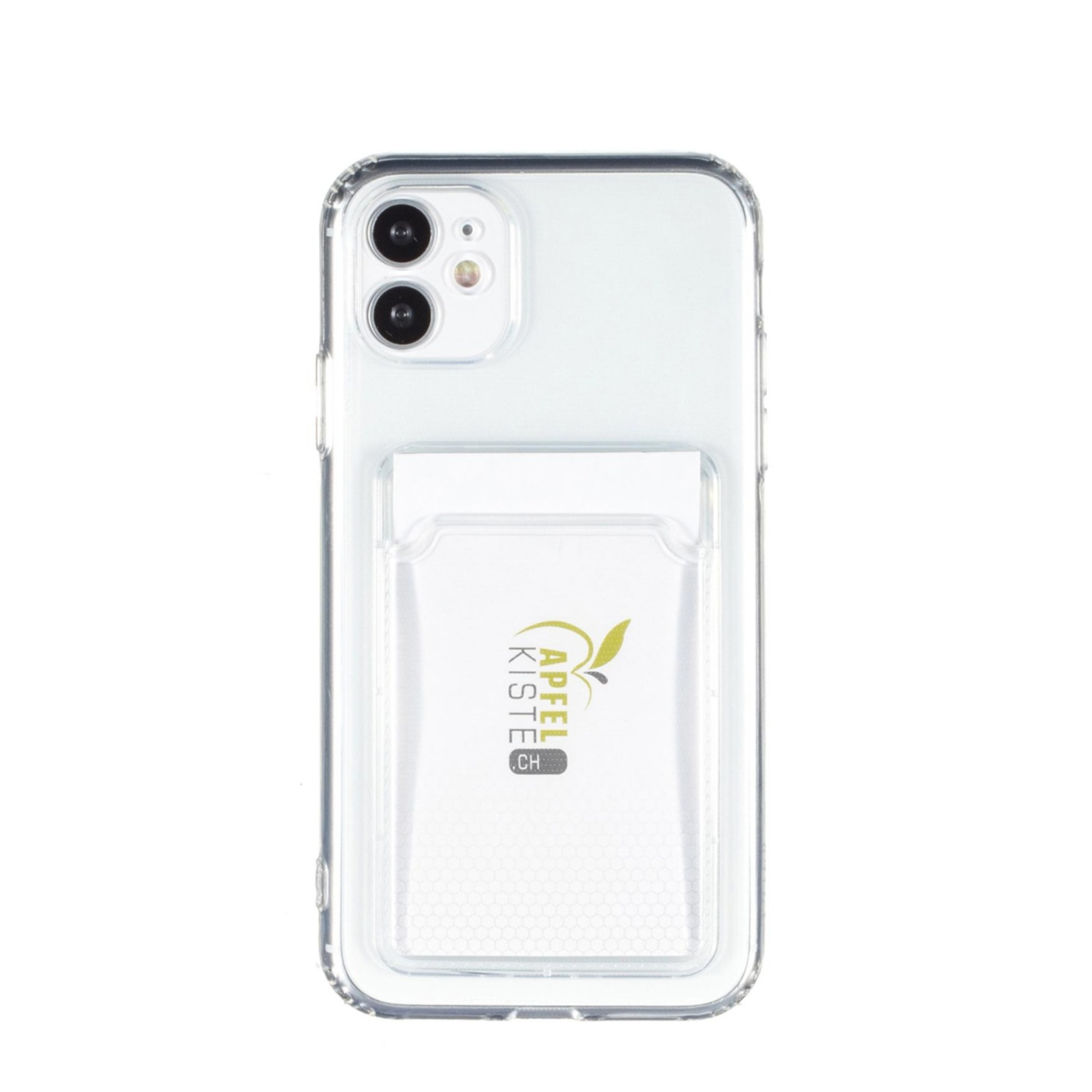 Image of iPhone 11 Gummi Case Schutzhülle mit Kartenfach - Transparent bei Apfelkiste.ch