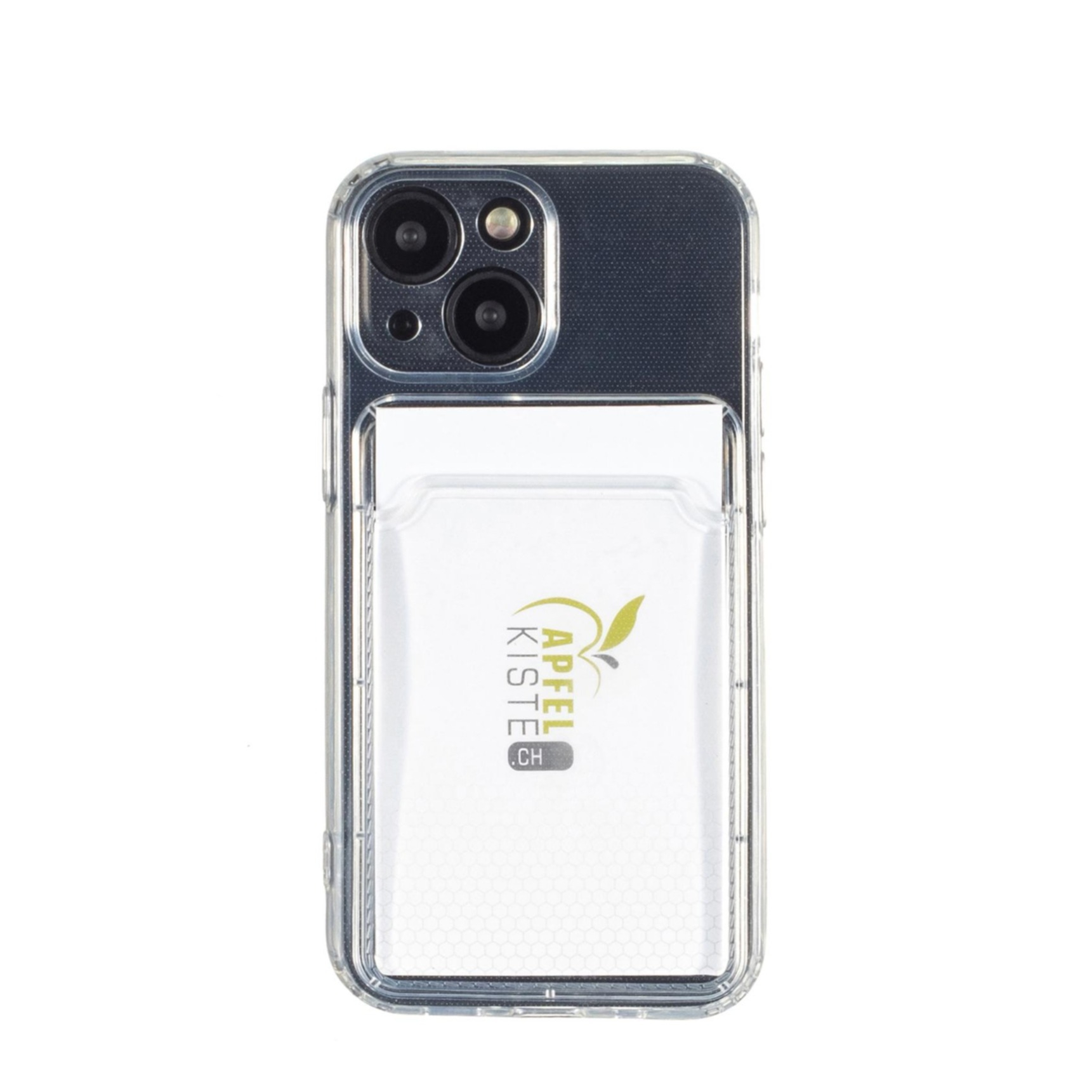 Image of iPhone 13 Mini Gummi Case Schutzhülle mit Kartenfach - Transparent bei Apfelkiste.ch