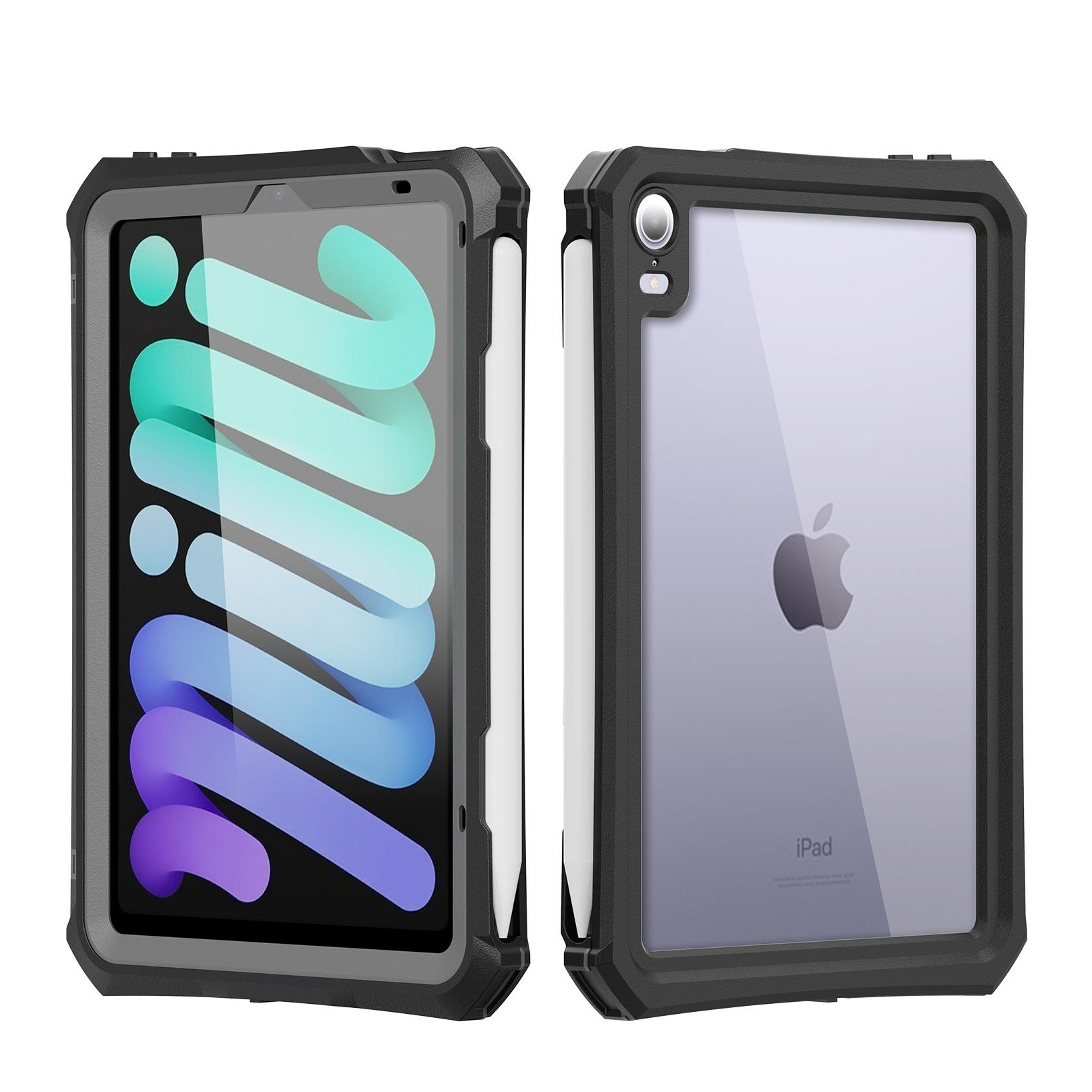Image of Shellbox - iPad Mini 6 (2021) Wasserfeste Outdoor Schutz Hülle (IP68) - Schwarz bei Apfelkiste.ch