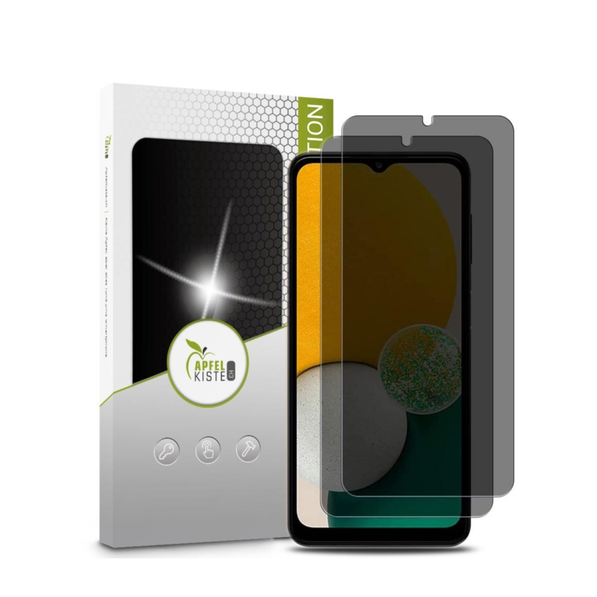 Image of Apfelkiste © - (2er Set) Samsung Galaxy A33 5G Privacy Panzer Glas Display Case Friendly 0.3mm bei Apfelkiste.ch
