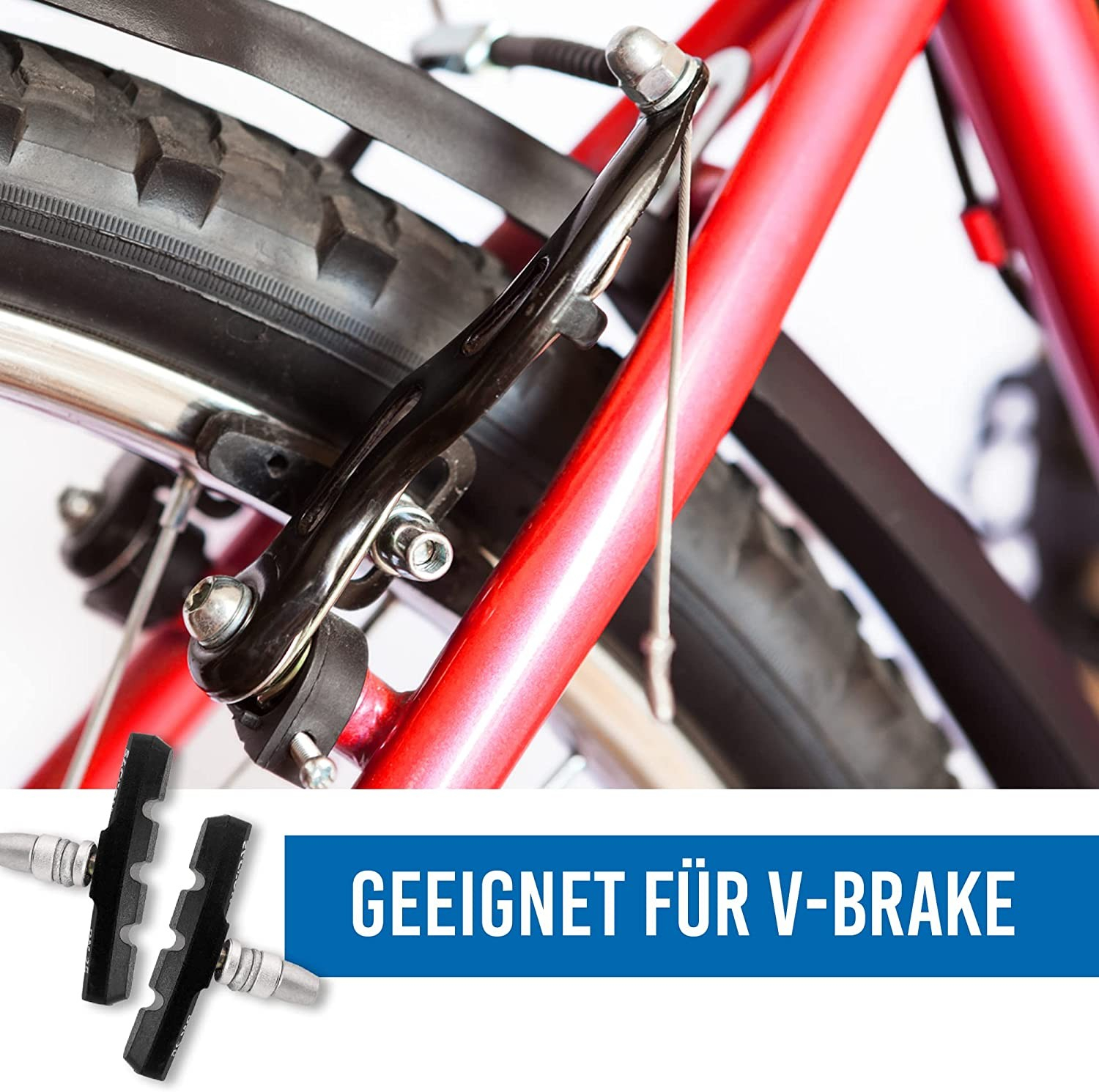 BokWin Fahrrad-Bremsbeläge Für V-Brake – Langlebig, Leise & Sicher Auch Bei Nässe