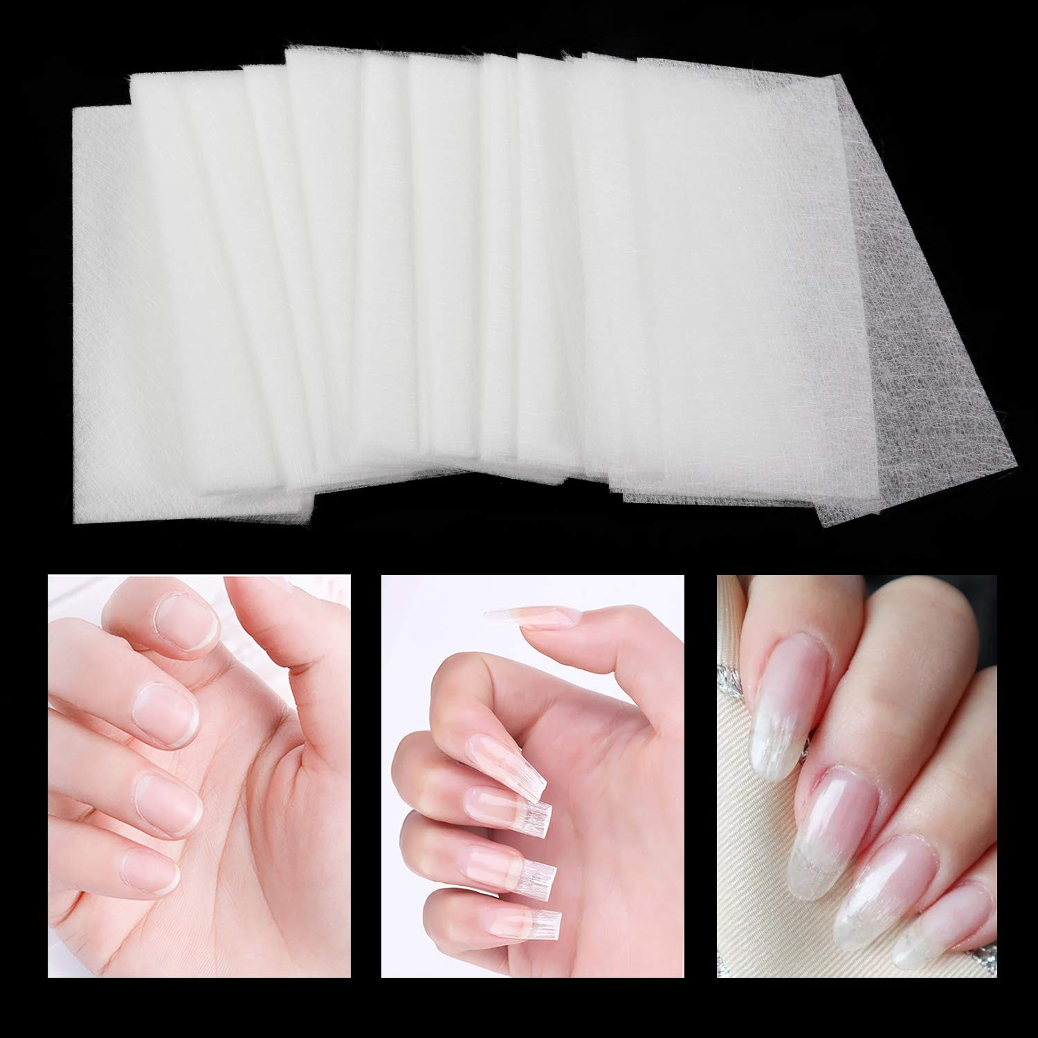 Fiberglas-Nagelverlängerungsset Für DIY-Nagelkunst – Inkl. Gel & Fasern Für Zu Hause