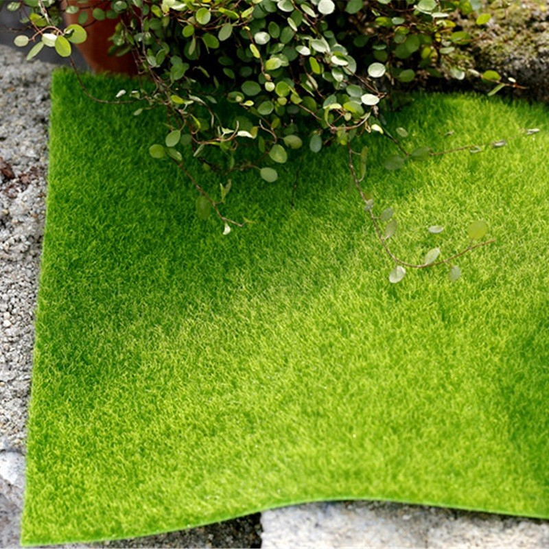 15x15 Cm Kunstrasen-Set 6 Stück – Bastelrasen Für Miniaturgarten, Modellbau, Wichtel Deko & DIY-Projekte, Grün, Realistisch & Pflegeleicht