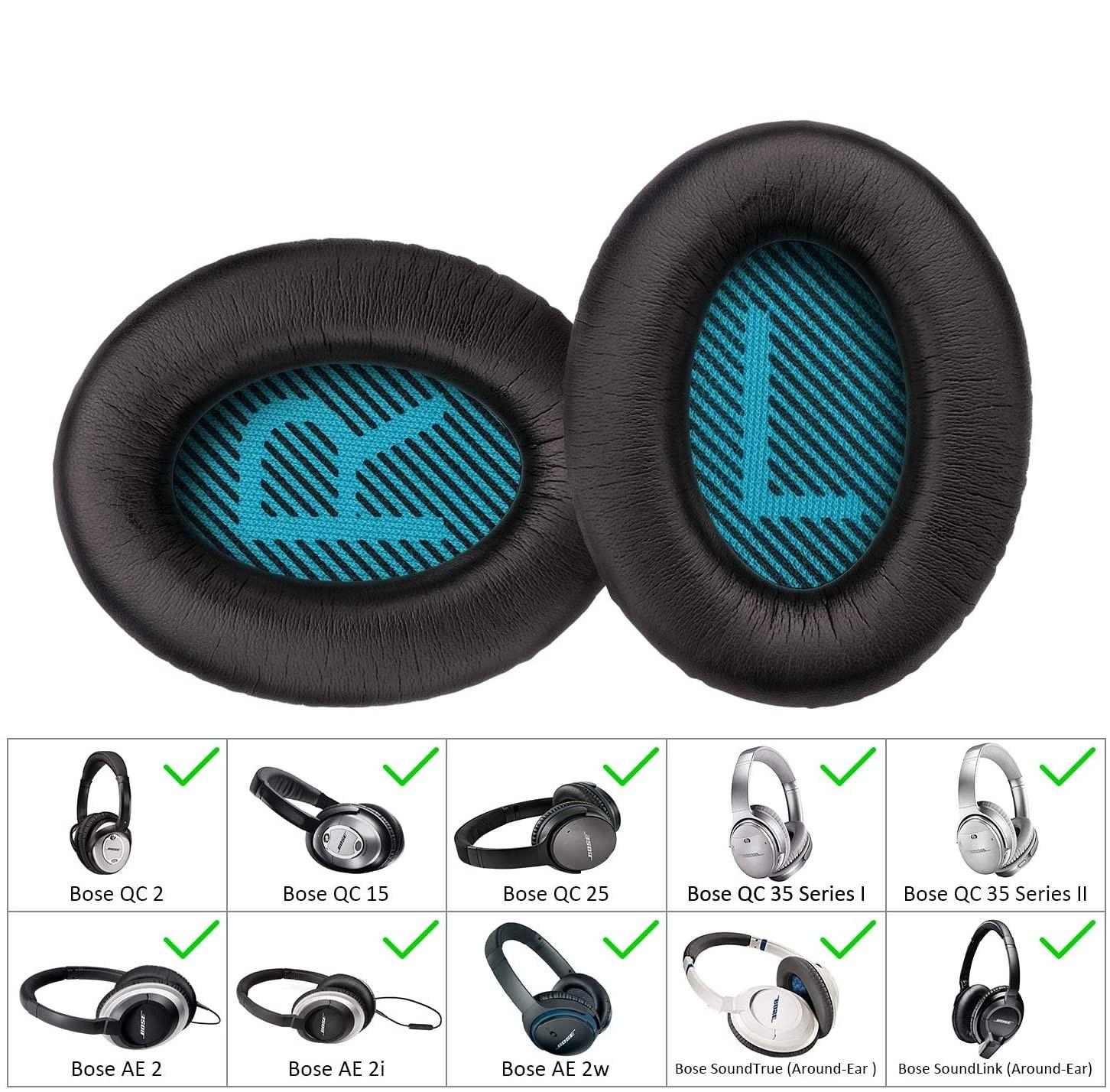 Ersatzteile für Bose QC35 Kopfhörer Ohr-Pads oder Tragetasche Kabel 