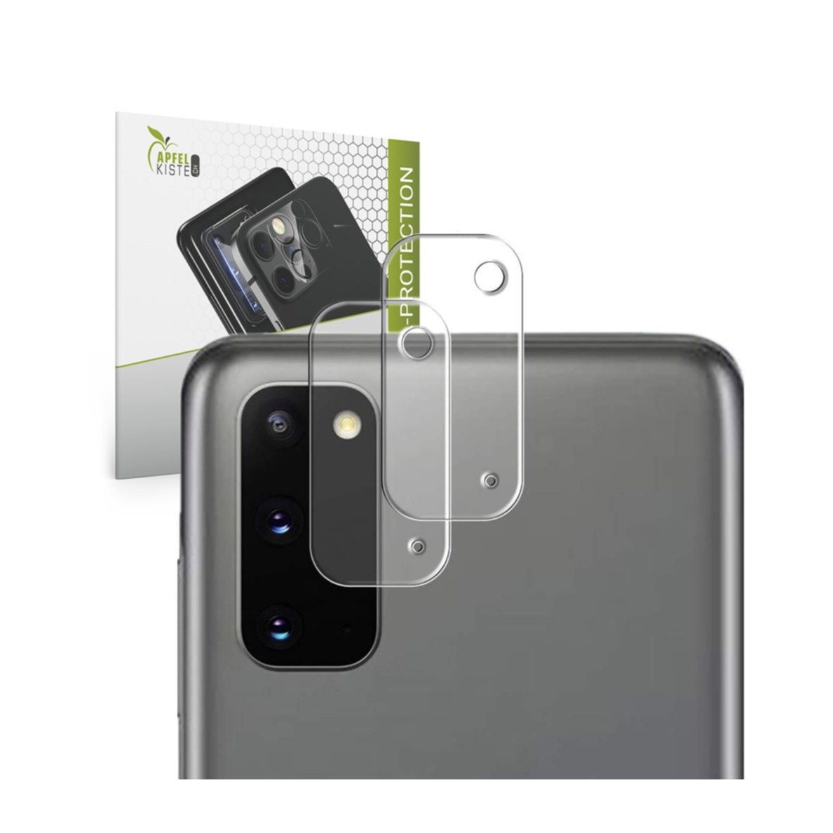 Image of Apfelkiste © - (2er Set) Samsung Galaxy S20 / S20 5G Kamera Objektiv Protector Panzer Glas Case Friendly - Transparent bei Apfelkiste.ch