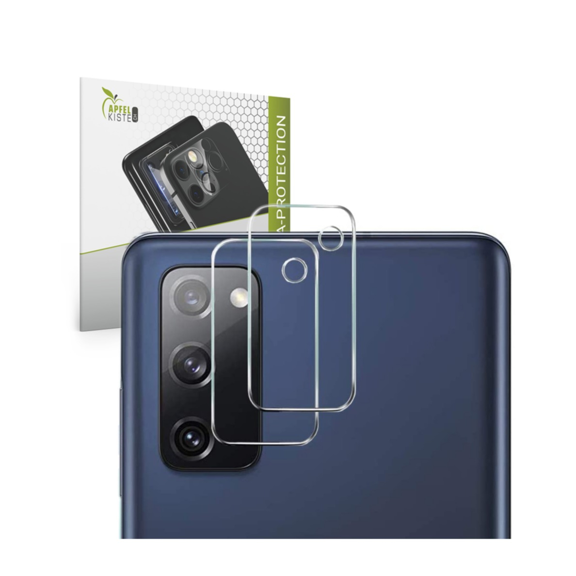 Image of Apfelkiste © - (2er Set) Samsung Galaxy S20 FE / S20 FE 5G Kamera Objektiv Protector Panzer Glas Case Friendly - Transparent bei Apfelkiste.ch