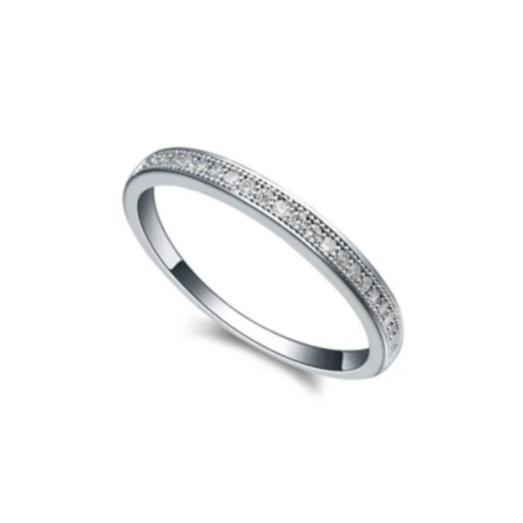Image of (Gr. 60) Damen Fingerring mit Strasssteinen - Silber bei Apfelkiste.ch