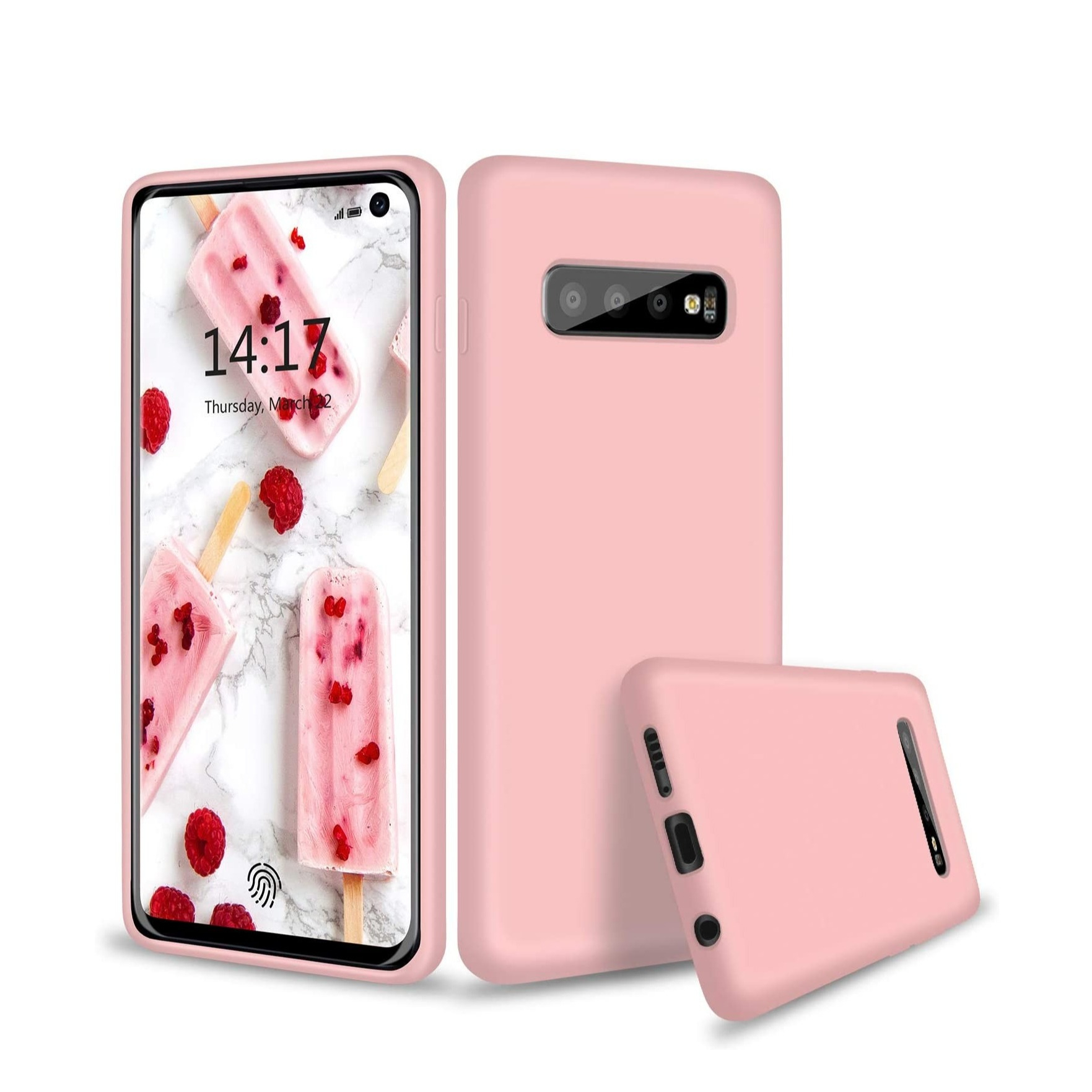 Image of Samsung Galaxy S10 Silikon Case Hülle - Rosa bei Apfelkiste.ch