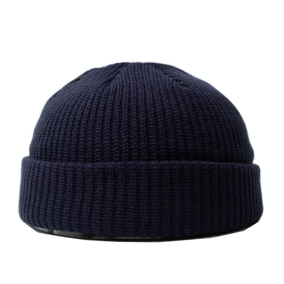 Image of Unisex Hipster Strickmütze Wintermütze (One Size) - Dunkelblau bei Apfelkiste.ch