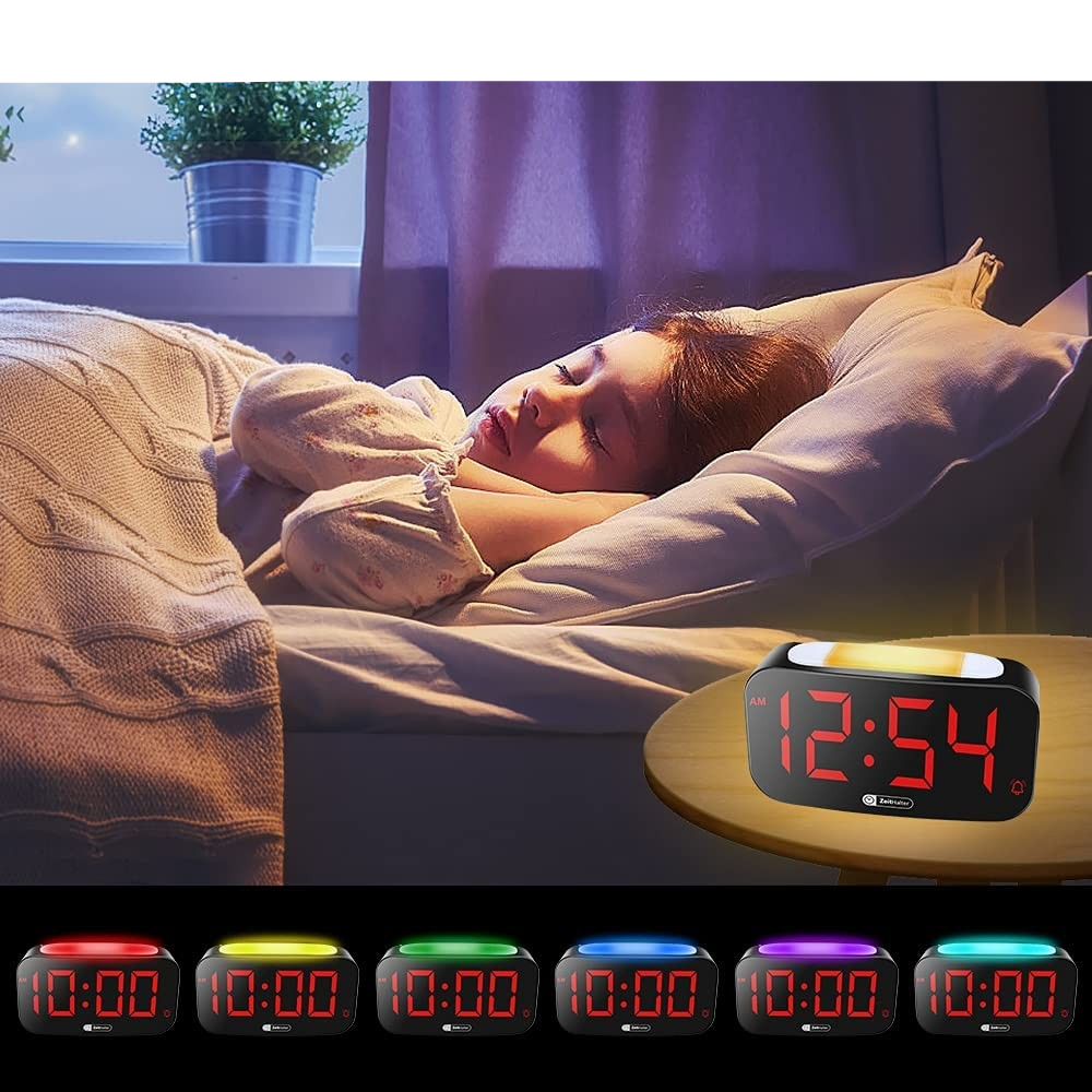 Digitaler Wecker mit LED Display + Vibrations Alarm