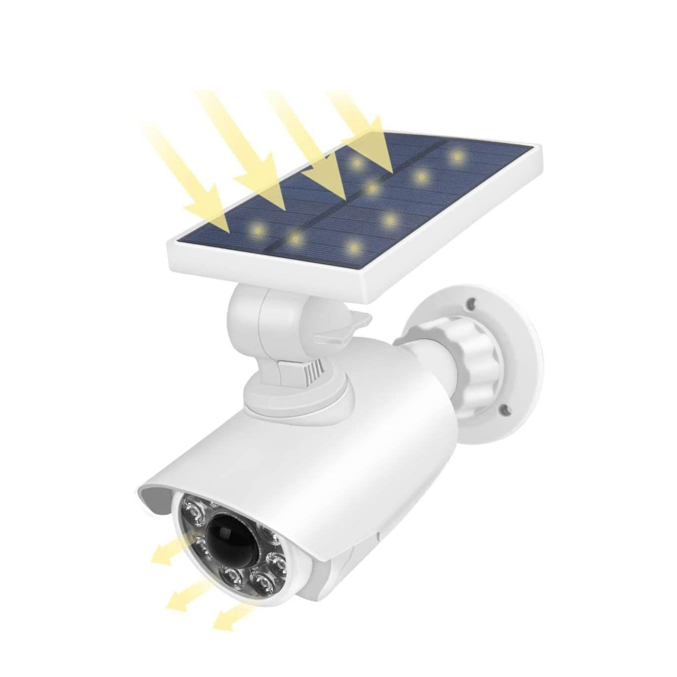 Kamera Dummy Attrappe Überwachungskamera LED Alarmanlage CCTV Camera  Wasserdicht