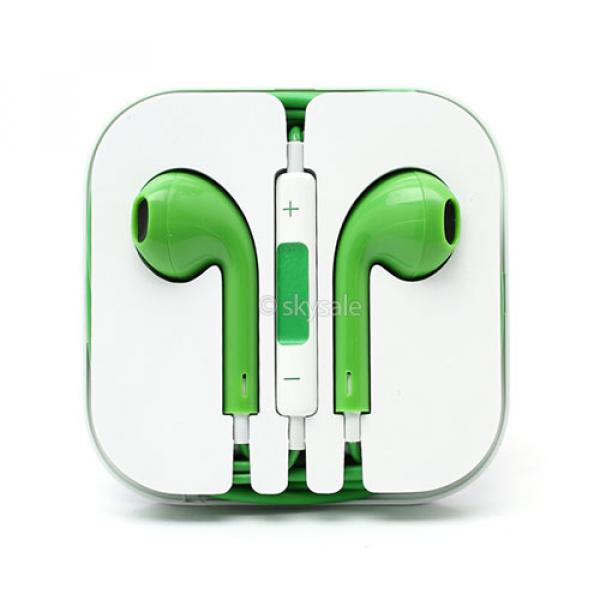 Image of Kopfhörer Headset inkl. Mikrofon im EarPods Design für Apple Geräte (3.5 mm Klinke) - Grün bei Apfelkiste.ch