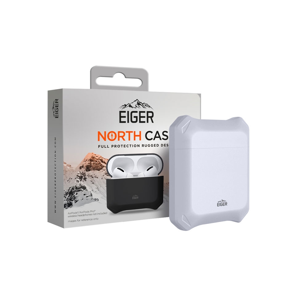 Image of Eiger - AirPods (1. & 2. Generation) North Case Premium Hybrid Schutzhülle (EGCA00253) - Frost Blue bei Apfelkiste.ch