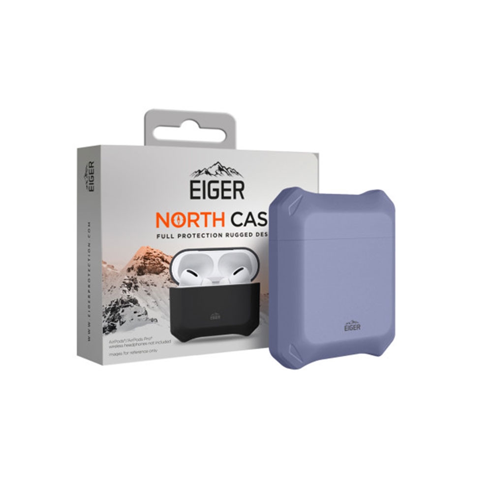 Image of Eiger - AirPods (1. & 2. Generation) North Case Premium Hybrid Schutzhülle (EGCA00247) - Parma Violet bei Apfelkiste.ch