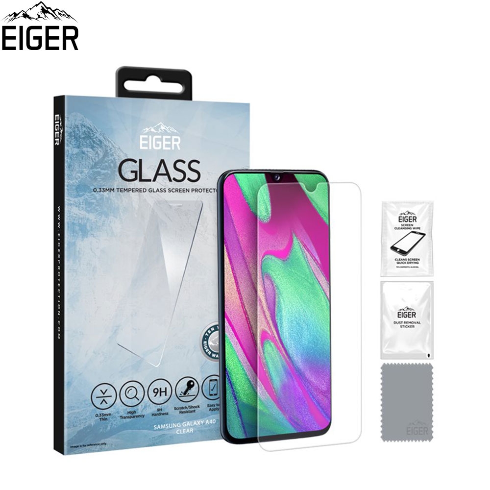 Samsung Galaxy A40 Panzer Glas Display Schutzfolie Case Friendly (EGSP00476)