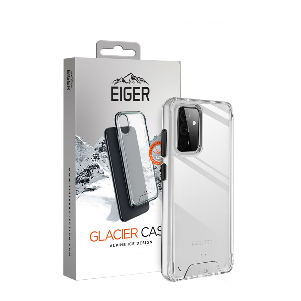 Image of Eiger - Samsung Galaxy A72 / A72 5G Glacier Case Hybrid Schutzhülle (EGCA00284) - Transparent bei Apfelkiste.ch