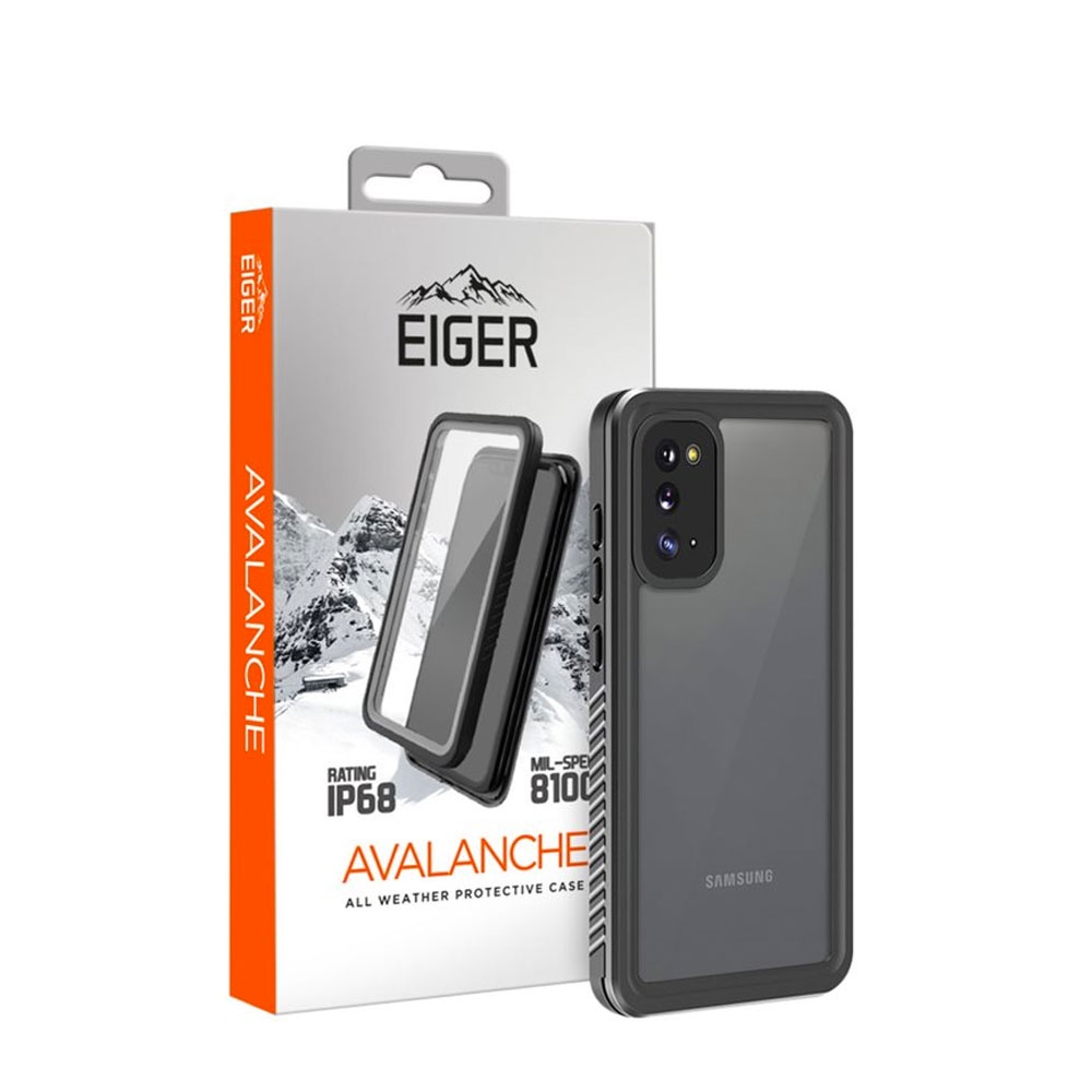 Image of Eiger - Samsung Galaxy Note 20 / 20 5G Avalanche Case Wasserfeste Outdoor Schutz Hülle IP68 (EGCA00233) - Schwarz bei Apfelkiste.ch