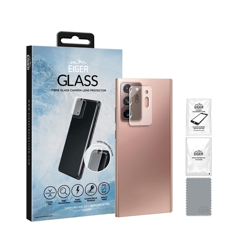 Image of Eiger - Samsung Galaxy Note 20 Ultra / 20 Ultra 5G Kamera Fiberglas 0.2 mm (EGSP00657) bei Apfelkiste.ch