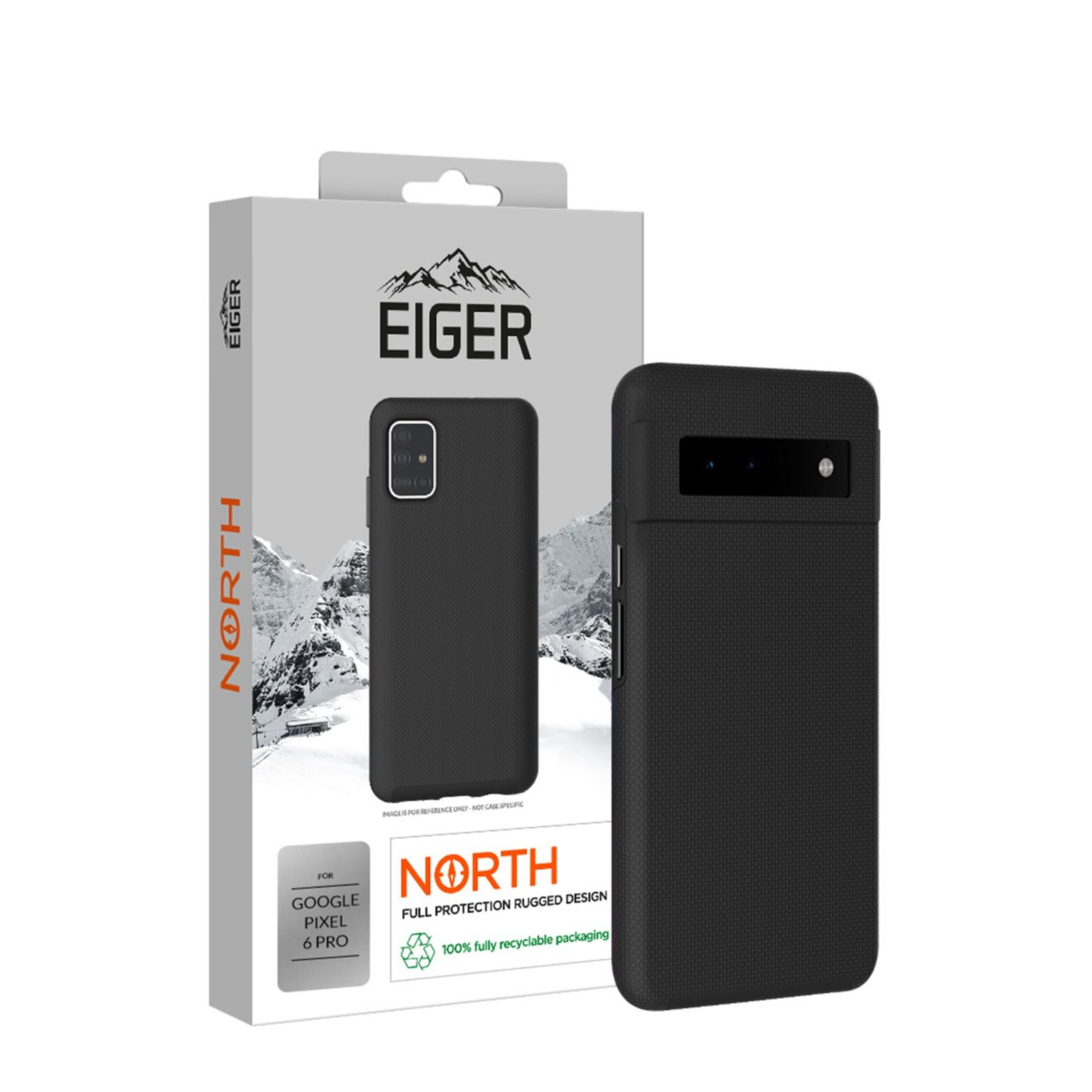 Image of Eiger - Google Pixel 6 Pro North Case Premium Hybrid Schutzhülle (EGCA00342) - Schwarz bei Apfelkiste.ch