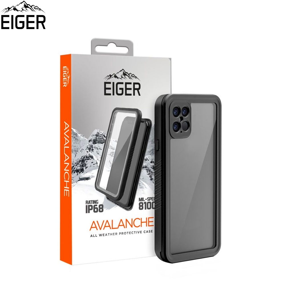 iPhone 12 Pro Max Avalanche Case Wasserfeste Outdoor Schutz Hülle IP68 (EGCA00266) - Schwarz