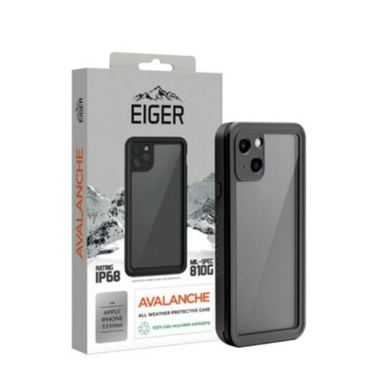 Image of Eiger - iPhone 13 Mini Avalanche Case Wasserfeste Outdoor Schutz Hülle IP68 (EGCA00321) - Schwarz bei Apfelkiste.ch