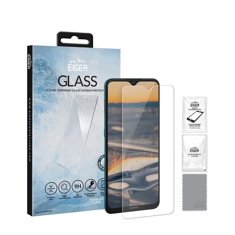 Image of Eiger - Nokia 5.3 2.5D Panzer Glas Display Schutz Case Friendly (EGSP00636) bei Apfelkiste.ch